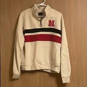 Cream Huskers Quarter Zip Sweatshirt | Nebraska Cornhuskers